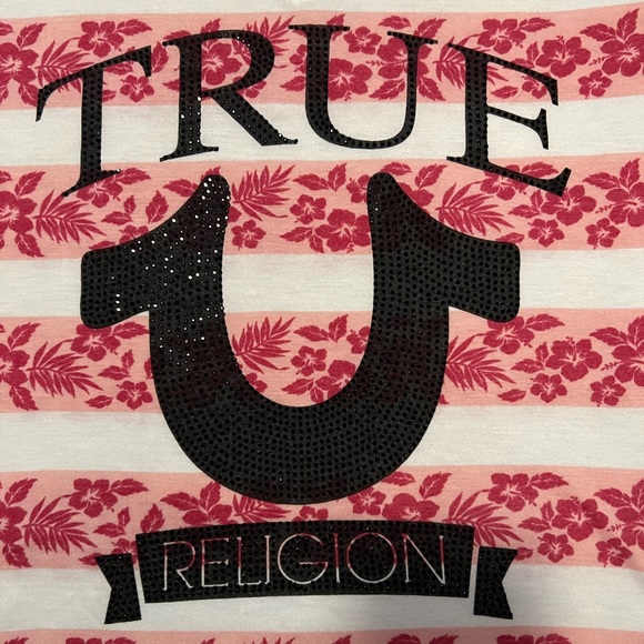 True Religion rhinestone T-shirt. - Picture 2 of 5